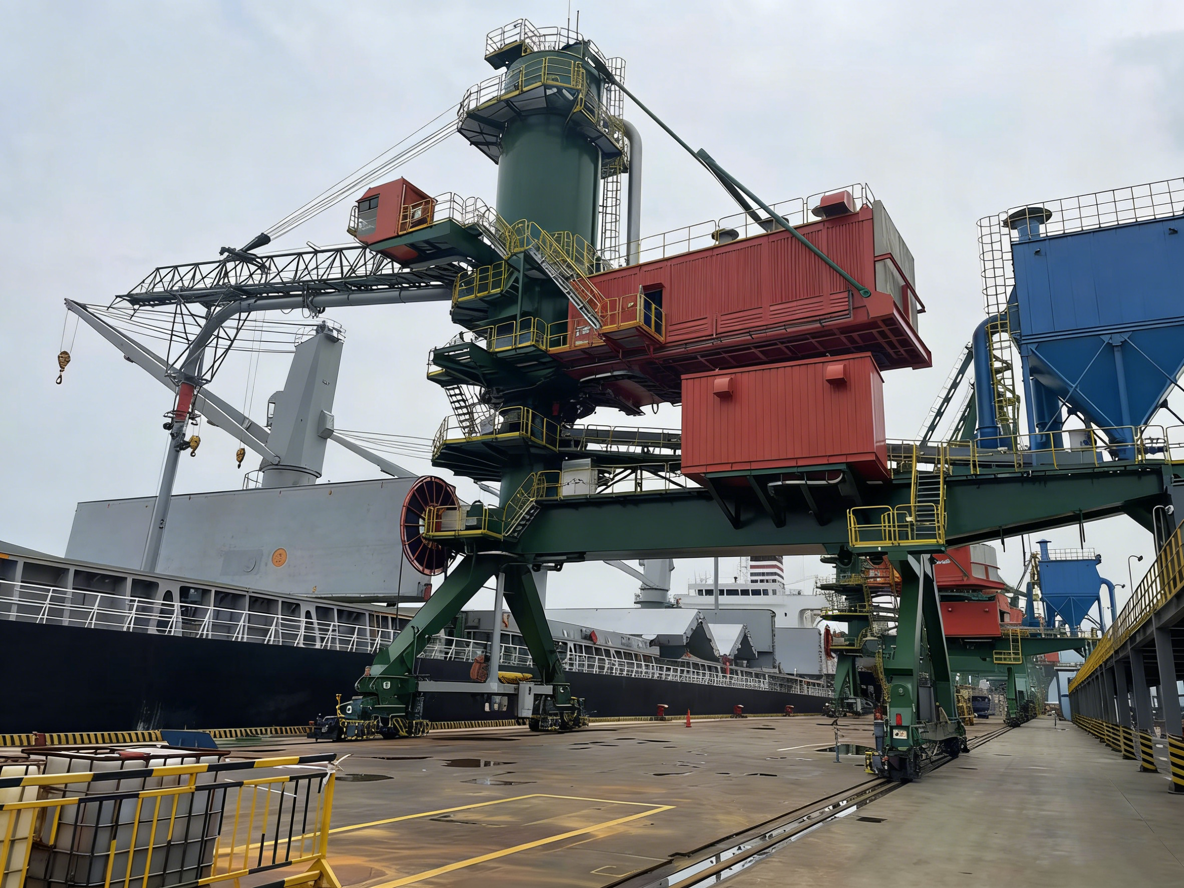 Pneumatic ship unloader