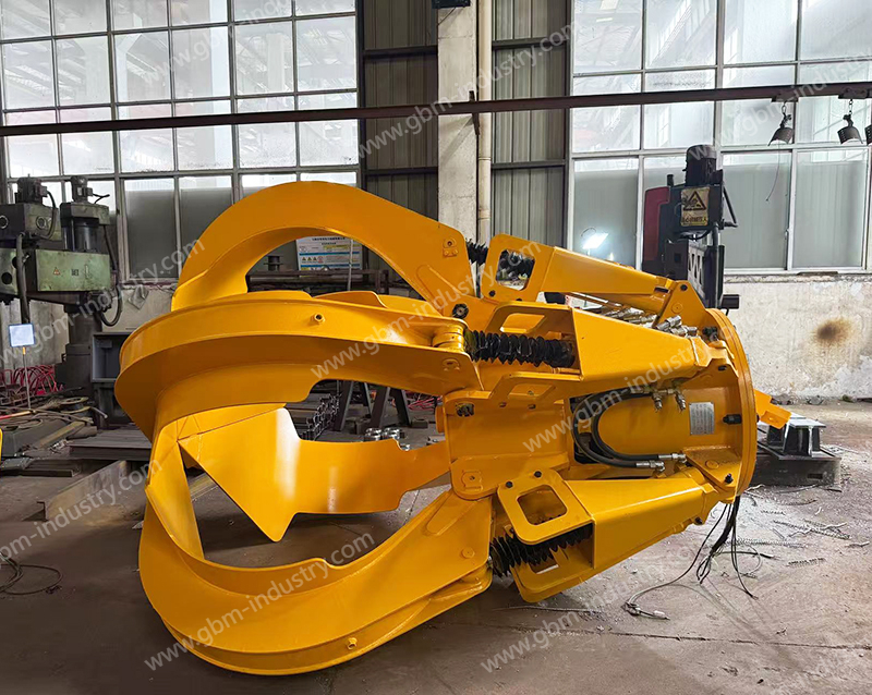 hydraulic orange peel grab