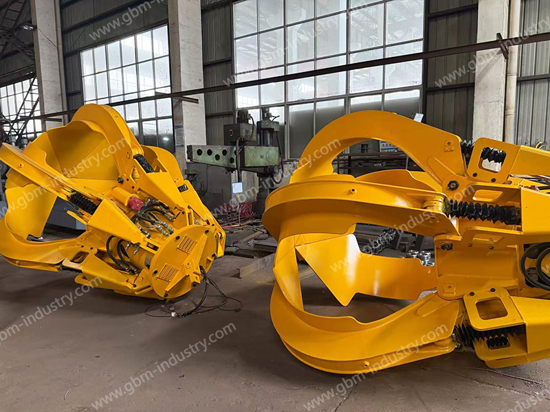 hydraulic orange peel grab
